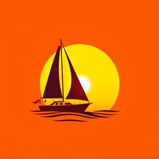Coastal Escapes UK logo displayed prominently with a stylized image of a sailboat at sunset.