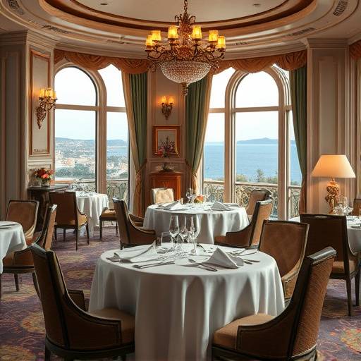 The elegant dining room at The Norfolk Retreat Hotel, showcasing exquisite decor and sea views.